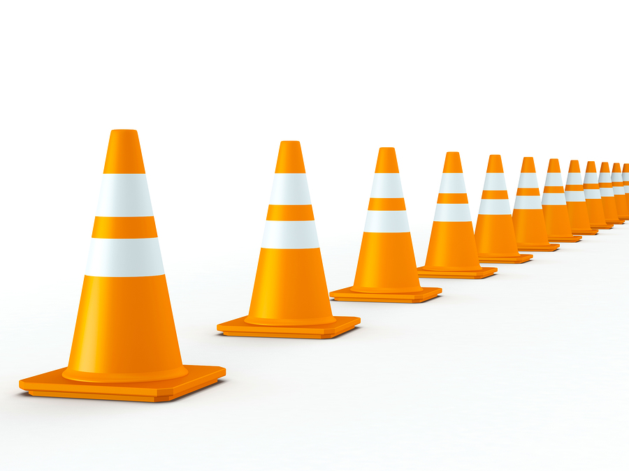 Orange Detour Cones